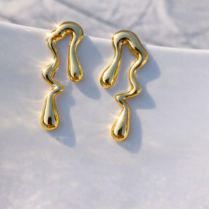 Wavy Drop Earrings